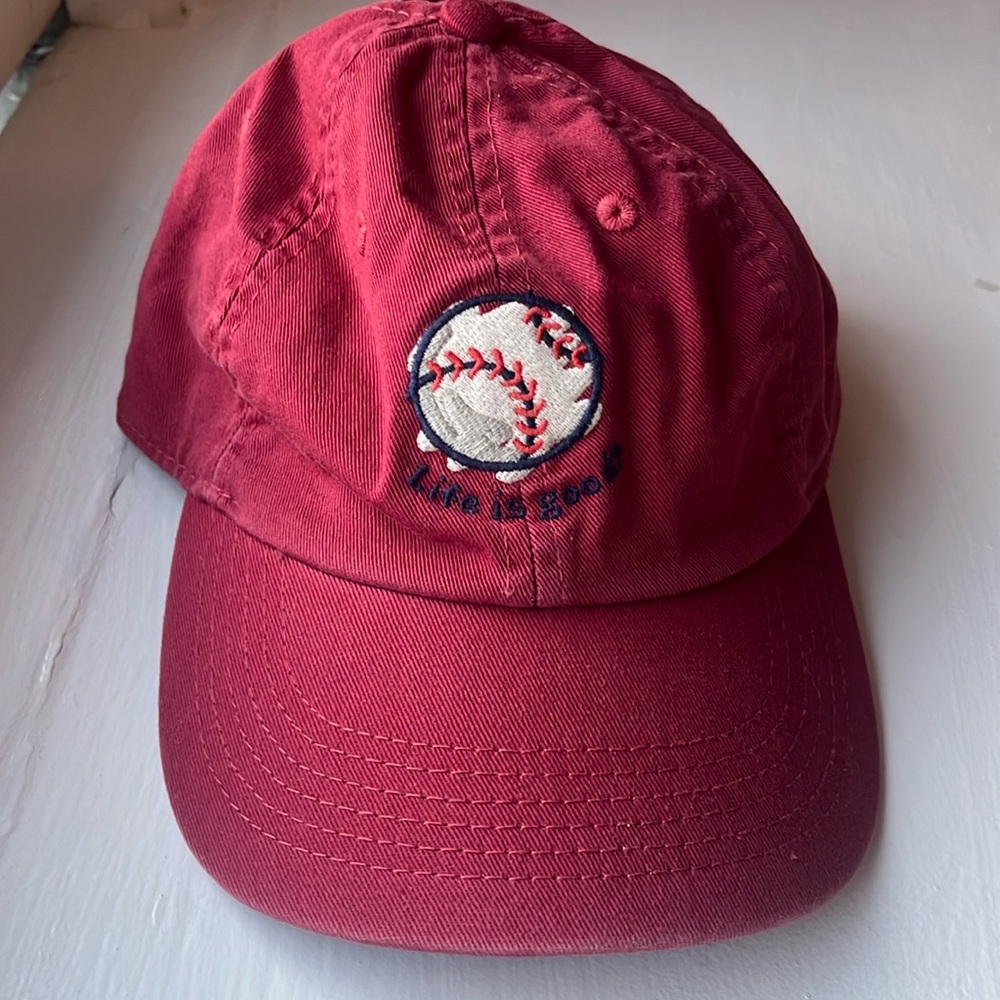 NWT - Life is Good Red Baseball Hat